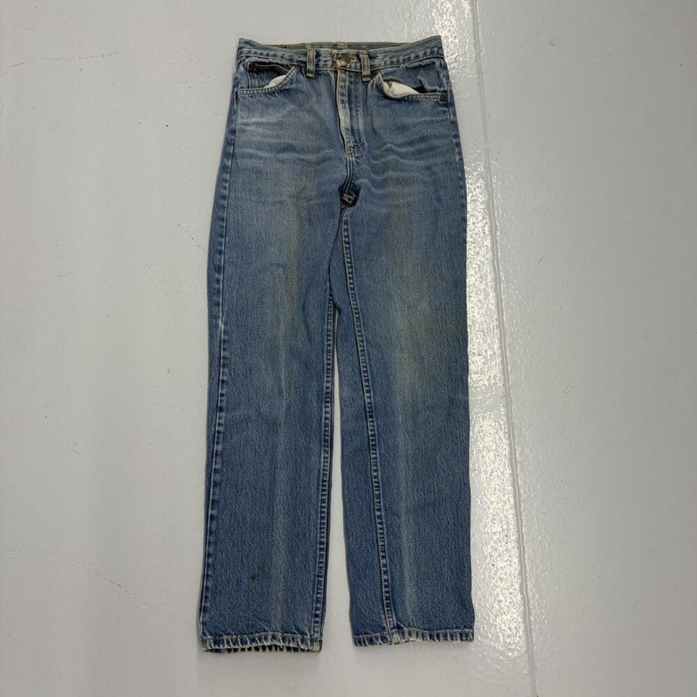 Vintage 70s Texas Blue Straight Leg Western Jeans 26x28